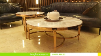 Bàn phòng khách mặt đá đôi AIBG 007