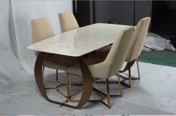 Bàn ăn kim loại 4 ghế ngồi nhập khẩu MDU 039