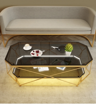 Bàn trà sofa mặt kính 2 tầng BT 010