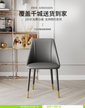 Ghế da chân đồng nhập khẩu MDU 053